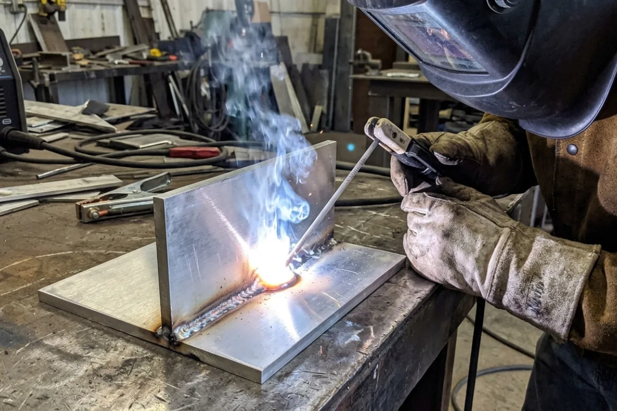 cara mengelas aluminium dengan las listrik